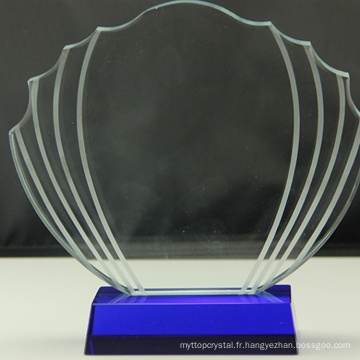 Promotionnel divers durable usecustom cadeau laser gravé cristal bloc verre trophée